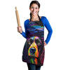 Cocker Spaniel Design Colorful Background Aprons - Inspired Collection