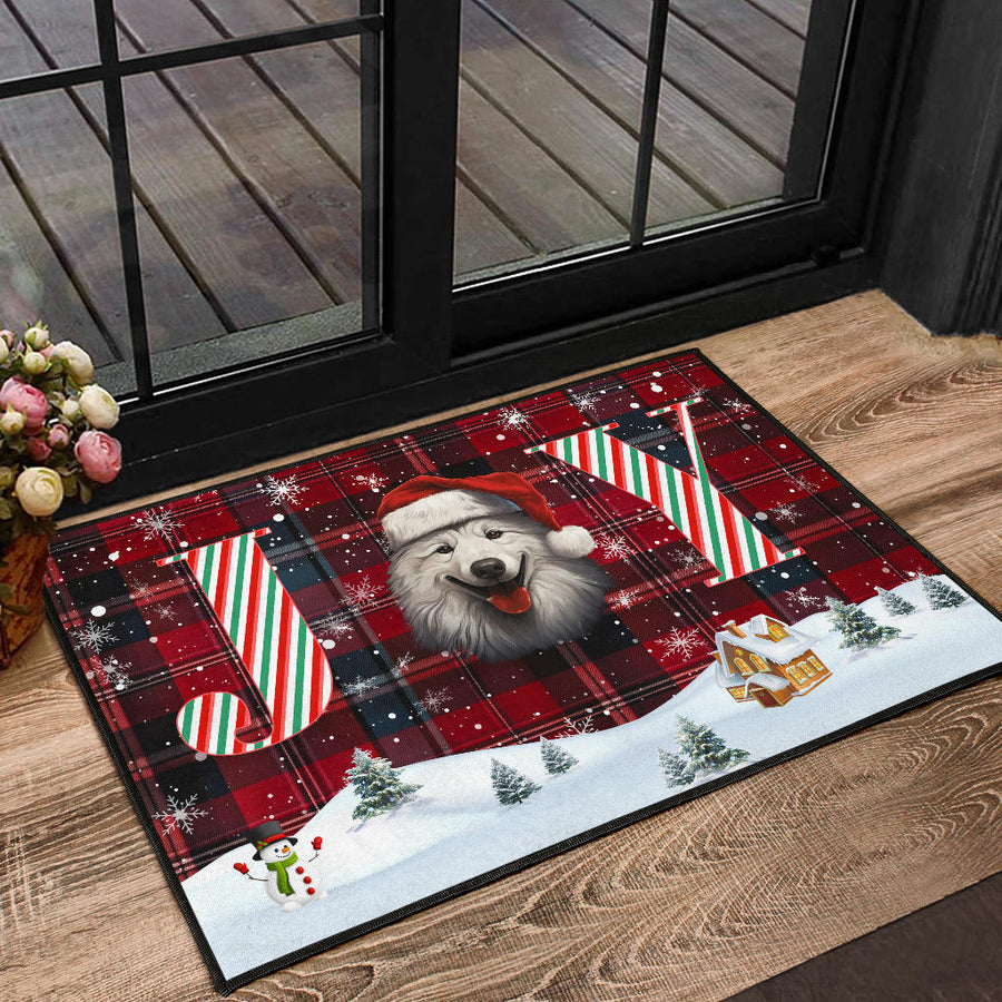 Samoyed Design Holidays / Christmas 2023 Collection Door Mats