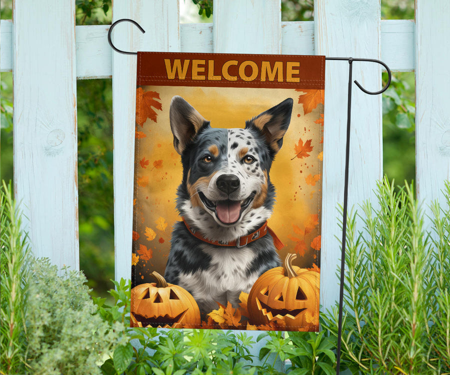 Australian Cattle Dog Design Garden and House Flags - 2023 Fall Collection