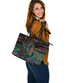 Chesapeake Bay Retriever Design Large Leather Tote Bag - Inspired Collection