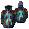 Blue Heeler Design All Over Print Colorful Background Zip-Up Hoodies - Inspired Collection