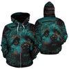 Cairn Terrier Design All Over Print Colorful Background Zip-Up Hoodies - Inspired Collection