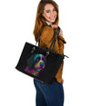 Portuguese Water Dog Design Large Leather Tote Bag - Inspired Collection