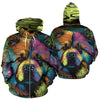 Chow Chow Design All Over Print Colorful Background Zip-Up Hoodies - Inspired Collection