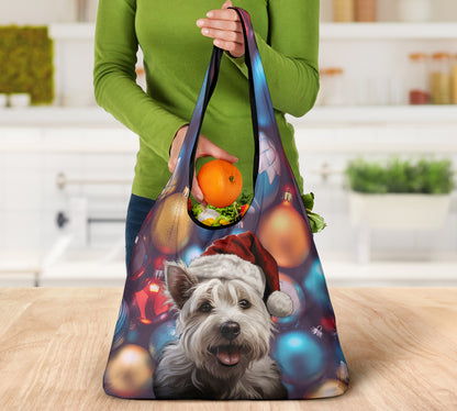 Westie Design 3 Pack Grocery Bags - 2023 Christmas / Holiday Collection