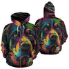 Rottweiler Design All Over Print Colorful Background Zip-Up Hoodies - Inspired Collection