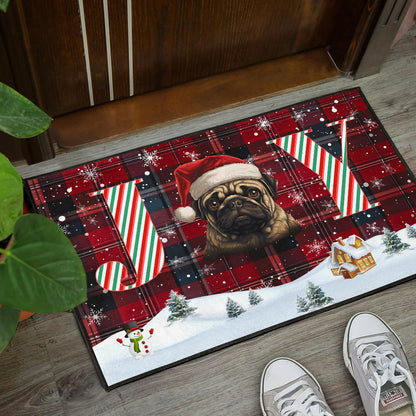 Pug Design Holidays / Christmas 2023 Collection Door Mats