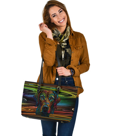 Rhodesian Ridgeback Design Large Leather Tote Bag - Inspired Collection