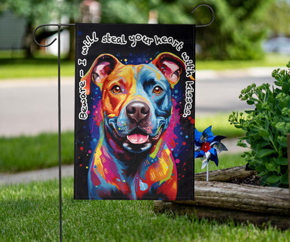 Staffordshire Bull Terrier (Staffie) Design Garden Flag and House Flags - Summer 2023 Collection