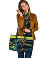 Mastiff Design Large Leather Tote Bag - Inspired Collection