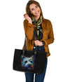 Westie Design Large Leather Tote Bag - Inspired Collection