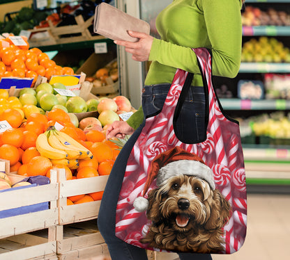 Cockapoo Design 3 Pack Grocery Bags - 2023 Christmas / Holiday Collection