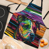 Staffordshire Bull Terrier (Staffie) Design Colorful Background Aprons - Inspired Collection