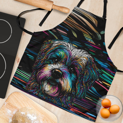 Havanese Design Colorful Background Aprons - Inspired Collection