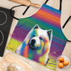 Samoyed Design Colorful Background Aprons - Inspired Collection