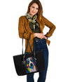 Australian Shepherd Design Large Leather Tote Bag - Inspired Collection