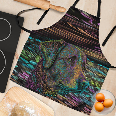 Chesapeake Bay Retriever Design Colorful Background Aprons - Inspired Collection