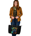 Mastiff Design Large Leather Tote Bag - Inspired Collection