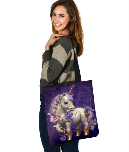 Cute Baby Unicorn Design Tote Bags - Imagination Collection