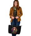 Irish Setter Design Large Leather Tote Bag - Inspired Collection