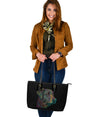 Chesapeake Bay Retriever Design Large Leather Tote Bag - Inspired Collection