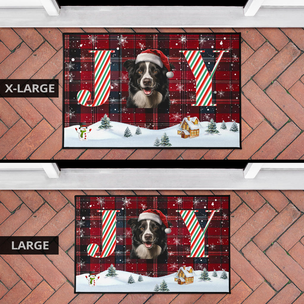 Border Collie Design Holidays / Christmas 2023 Collection Door Mats