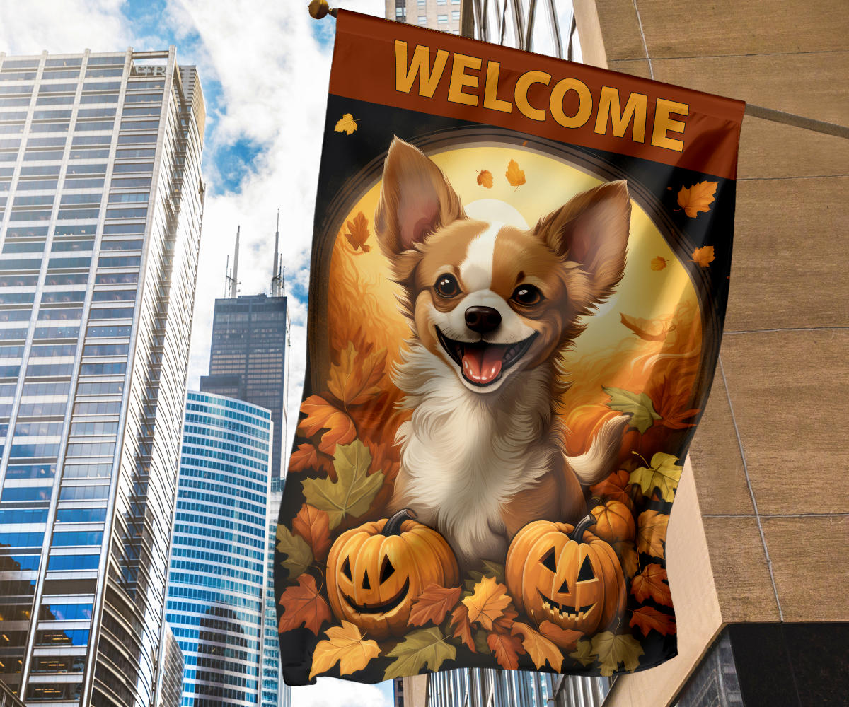Chihuahua Design Garden and House Flags - 2023 Fall Collection
