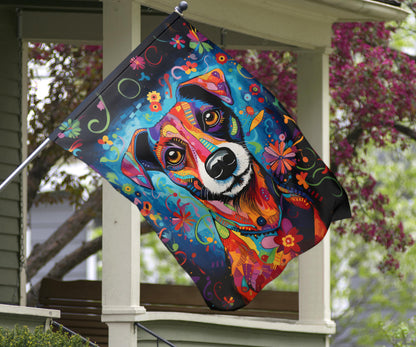 Jack Russell Terrier Design Garden Flag and House Flags - Summer 2023 Collection