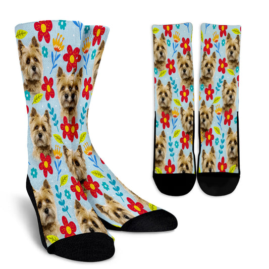 Cairn Terrier Design Crew Socks - JillnJacks Exclusive - Jill 'n Jacks