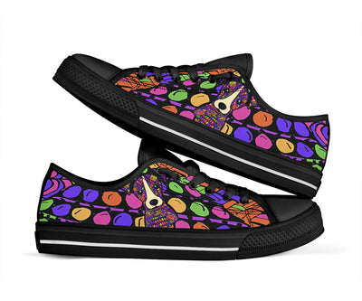 Jack Russell Terrier Design Canvas Low Tops Shoes - Art By Cindy Sang - JillnJacks Exclusive