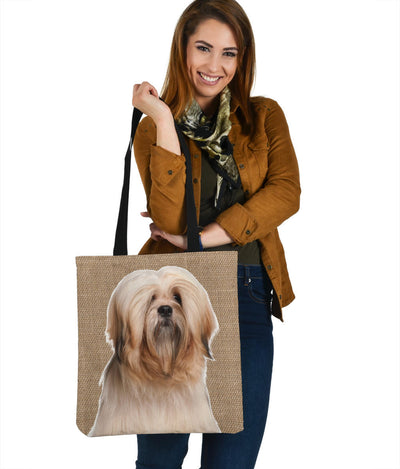 Lhasa Apso Dog Design Tote Bags - JillnJacks Exclusive
