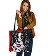 Border Collie Design #3 Tote Bags - 2022 Collection
