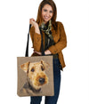 Airedale Terrier Design Tote Bags - JillnJacks Exclusive