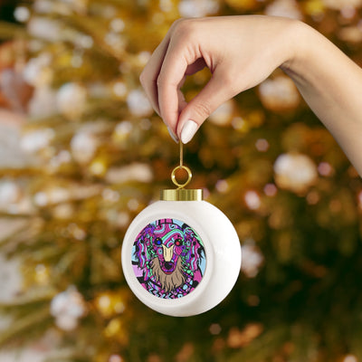 Dachshund Design Christmas Ball Ornament (Design #2) - Art By Cindy Sang - JillnJacks Exclusive