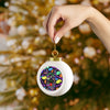 German Shepherd Design Christmas Ball Ornament - Art By Cindy Sang - JillnJacks Exclusive