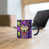 Husky Design Heat Activated Magic Mug - Art By Cindy Sang - JillnJacks Exclusive