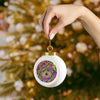 Maltese Design Christmas Ball Ornament (Design #2) - Art By Cindy Sang - JillnJacks Exclusive