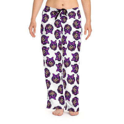 Long Haired Chihuahua Design Pajama Pants For Women - Art by Cindy Sang - JillnJacks Exclusive