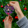Labrador Design Ceramic Christmas Ornament - Art By Cindy Sang - JillnJacks Exclusive