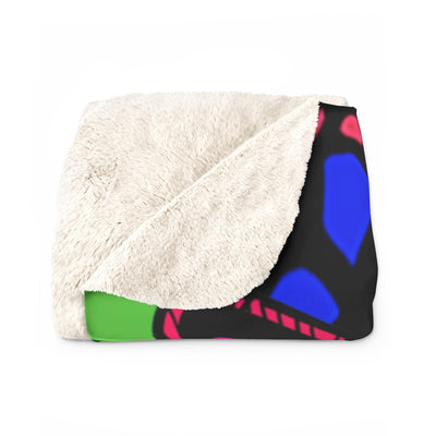 Chihuahua Design Sherpa Fleece Blanket - Art by Cindy Sang - JillnJacks Exclusive