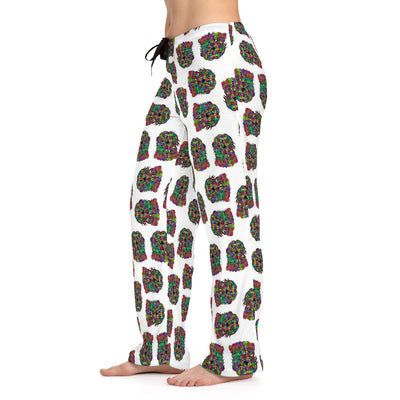 Newfoundland Dog Design Pajama Pants For Women - Art by Cindy Sang - JillnJacks Exclusive