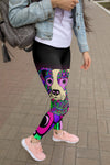 Blue Heeler Design Leggings - Art By Cindy Sang - Jillnjacks Exclusive