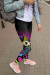 Chihuahua Design Leggings - Art By Cindy Sang - Jillnjacks Exclusive