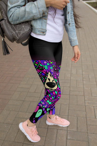 Dalmatian Design Leggings - Art By Cindy Sang - Jillnjacks Exclusive