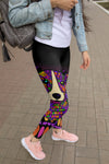 Jack Russell Terrier Design Leggings - Art By Cindy Sang - Jillnjacks Exclusive
