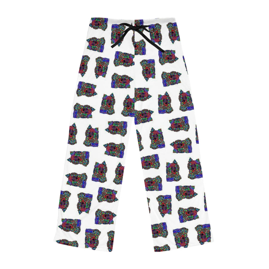American Eskimo Design Pajama Pants For Women - Art by Cindy Sang - JillnJacks Exclusive