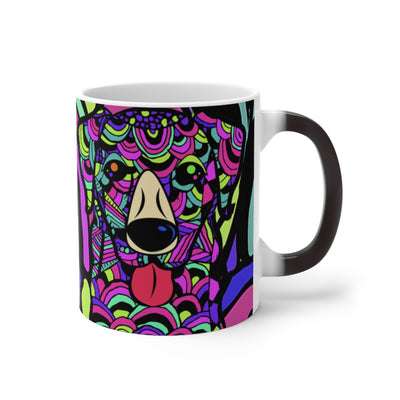 Labrador Design Heat Activated Magic Mug - Art By Cindy Sang - JillnJacks Exclusive
