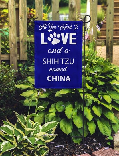 All You Need Is Love & A Dog Breed Name...Personalized Garden Flags - Jill 'n Jacks