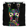 Boxer Black Bedding Set - Duvet / Comforter Cover and Two Pillow Covers -  Art By Cindy Sang - JillnJacks Exclusive