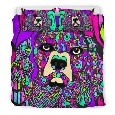 Brittany Colorful Bedding Set - Duvet / Comforter Cover and Two Pillow Covers -  Art By Cindy Sang - JillnJacks Exclusive